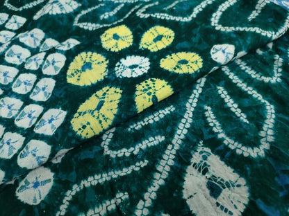 平和屋着物∴夏物 浴衣 有松鳴海絞り 草花文 綿 逸品 DAAV4117ud