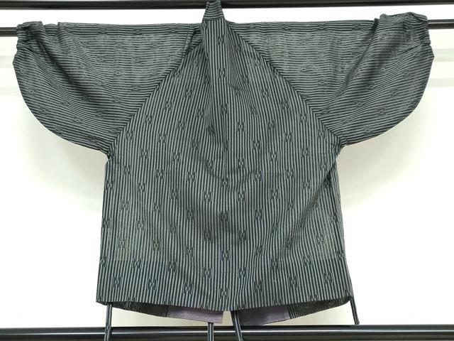 平和屋着物▽和装コート スリーシーズン 春夏秋 塵除け 抽象紋紗 正絹 逸品 DAAV4451ud