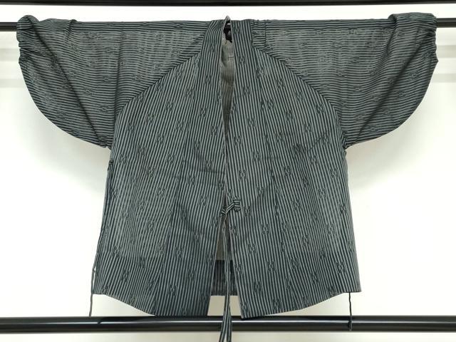 平和屋着物▽和装コート スリーシーズン 春夏秋 塵除け 抽象紋紗 正絹 逸品 DAAV4451ud