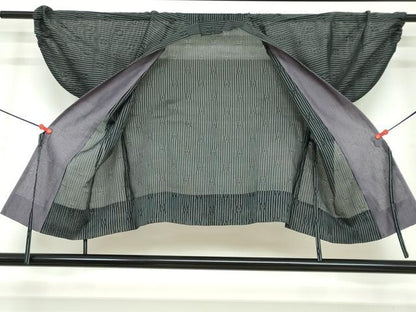 平和屋着物▽和装コート スリーシーズン 春夏秋 塵除け 抽象紋紗 正絹 逸品 DAAV4451ud