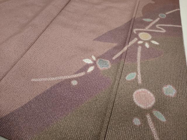 平和屋着物●訪問着 絞り 枝花文 金彩 正絹 逸品 DAAV4833ud
