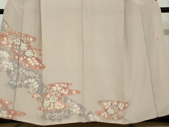 平和屋着物●十日町　名門　滝泰謹製　訪問着　辻が花　正絹　逸品　DAAV4838ud