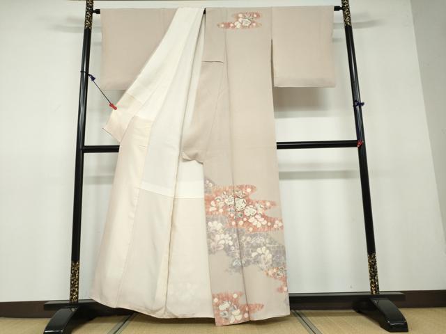 平和屋着物●十日町　名門　滝泰謹製　訪問着　辻が花　正絹　逸品　DAAV4838ud