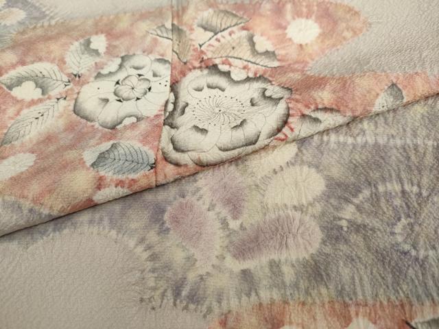 平和屋着物●十日町　名門　滝泰謹製　訪問着　辻が花　正絹　逸品　DAAV4838ud