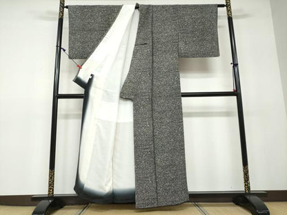 平和屋着物●江戸小紋 宝尽くし文 黒地 正絹 逸品 DAAV4839ud