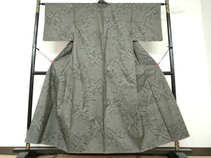 平和屋着物●本場大島紬 7マルキ 笹文 正絹 逸品 未使用 DAAV4841ud