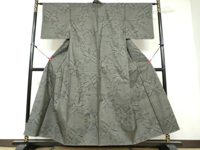 平和屋着物●本場大島紬 7マルキ 笹文 正絹 逸品 未使用 DAAV4841ud