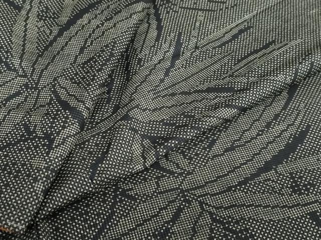 平和屋着物●本場大島紬 7マルキ 笹文 正絹 逸品 未使用 DAAV4841ud