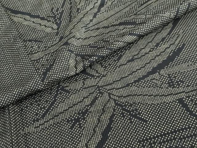 平和屋着物●本場大島紬 7マルキ 笹文 正絹 逸品 未使用 DAAV4841ud