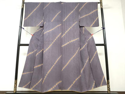 平和屋着物●上質な小紋 抽象文様 正絹 逸品 DAAV4847ud