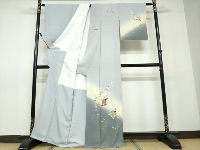 平和屋着物●訪問着　友禅　作家物　童子遊び　暈し染め　正絹　逸品　DAAV4857ud