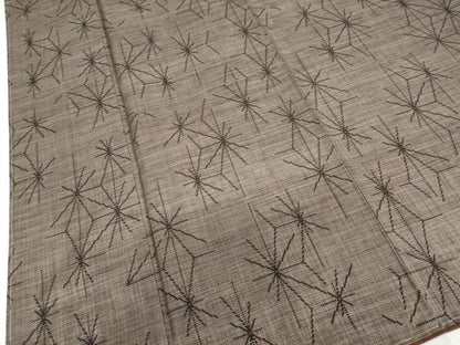 平和屋着物●本場大島紬 9マルキ 麻の葉文様 正絹 逸品 未使用 DAAV4879ud