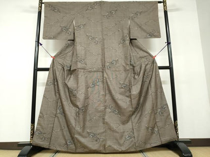 平和屋着物●本場大島紬 9マルキ 雲霞風景文 正絹 逸品 DAAV4885ud