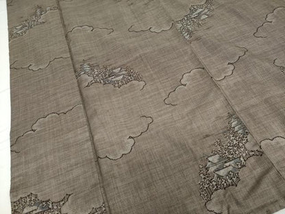 平和屋着物●本場大島紬 9マルキ 雲霞風景文 正絹 逸品 DAAV4885ud
