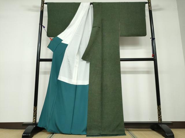 平和屋着物●重要無形文化財　人間国宝　中村勇二郎　江戸小紋　国宝平等院　正絹　逸品　DAAV4906ud