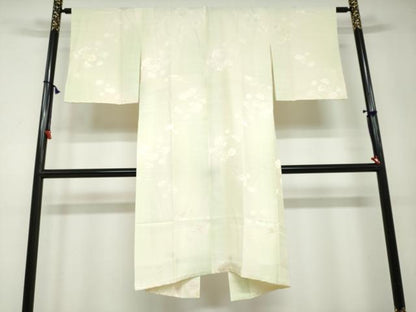 平和屋着物●長襦袢　袷　流水草花地紋　暈し染め　正絹　逸品　未使用　DAAV4915ud
