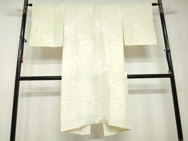 平和屋着物●長襦袢　袷　流水草花地紋　暈し染め　正絹　逸品　未使用　DAAV4915ud