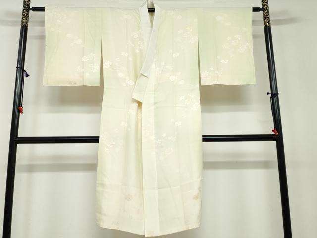 平和屋着物●長襦袢　袷　流水草花地紋　暈し染め　正絹　逸品　未使用　DAAV4915ud