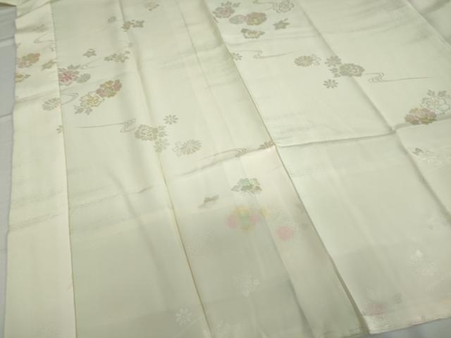平和屋着物●長襦袢　袷　流水草花地紋　暈し染め　正絹　逸品　未使用　DAAV4915ud