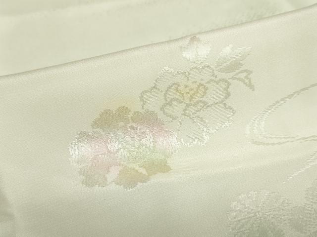 平和屋着物●長襦袢　袷　流水草花地紋　暈し染め　正絹　逸品　未使用　DAAV4915ud