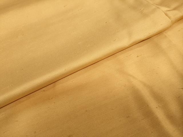 平和屋着物●上質な紬　柑子色　正絹　逸品　DAAV4930ud