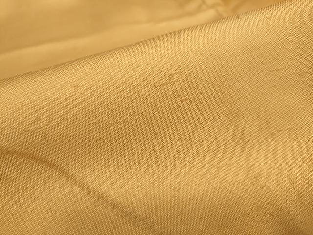 平和屋着物●上質な紬　柑子色　正絹　逸品　DAAV4930ud