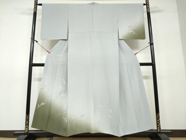 平和屋着物●訪問着 芒文 暈し染め 正絹 逸品 DAAV4933ud