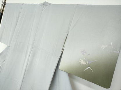 平和屋着物●訪問着 芒文 暈し染め 正絹 逸品 DAAV4933ud