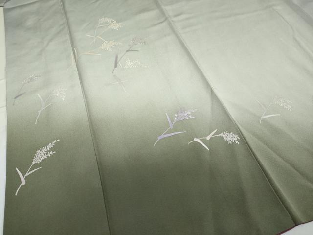 平和屋着物●訪問着 芒文 暈し染め 正絹 逸品 DAAV4933ud