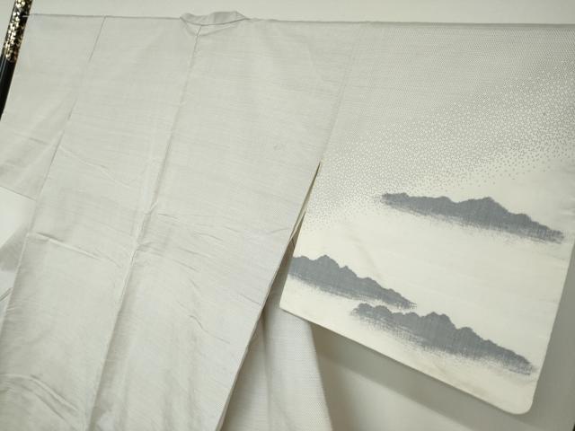 平和屋着物●訪問着 紬地 大名行列 正絹 逸品 DAAV4956ud