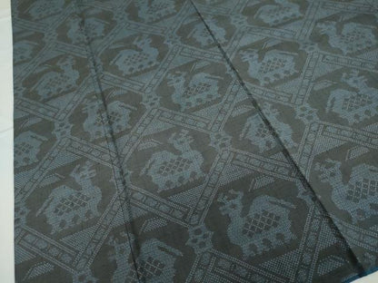 平和屋着物●上質な紬　100亀甲　有栖川文様　正絹　逸品　DAAV4969ud