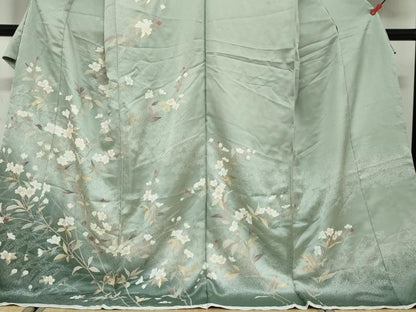 平和屋着物●訪問着　枝花文　金彩　仮絵羽　正絹　逸品　未使用　DAAV4970ud