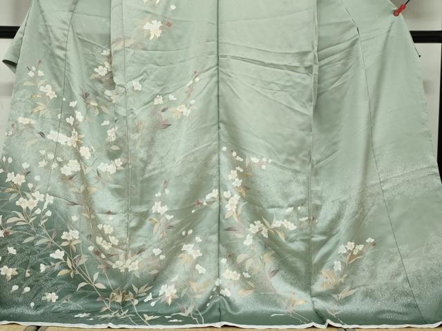 平和屋着物●訪問着　枝花文　金彩　仮絵羽　正絹　逸品　未使用　DAAV4970ud