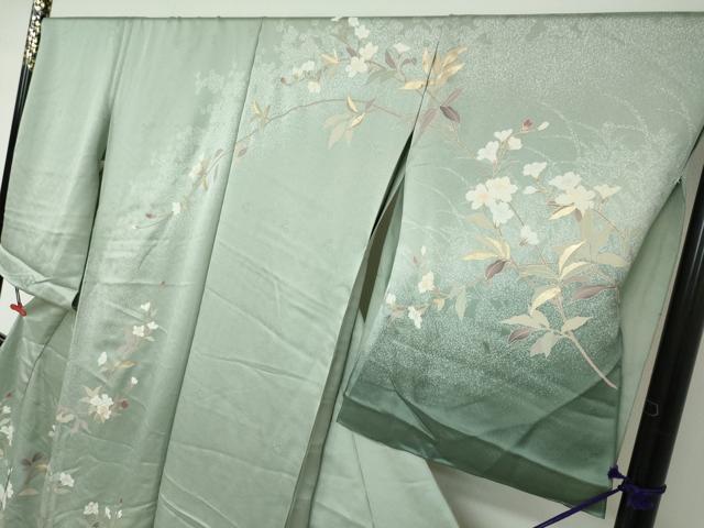 平和屋着物●訪問着　枝花文　金彩　仮絵羽　正絹　逸品　未使用　DAAV4970ud