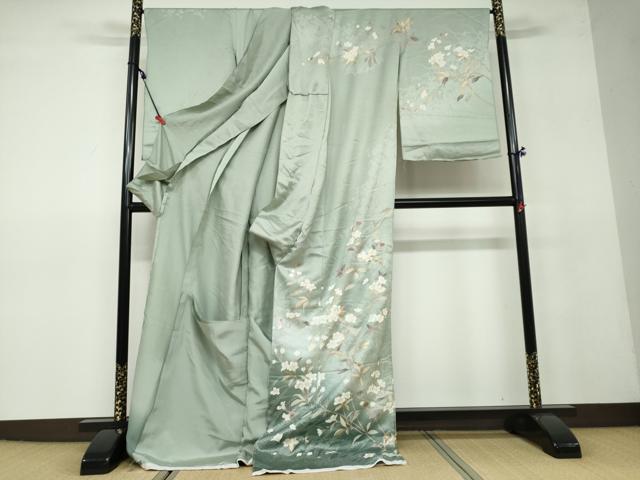 平和屋着物●訪問着　枝花文　金彩　仮絵羽　正絹　逸品　未使用　DAAV4970ud
