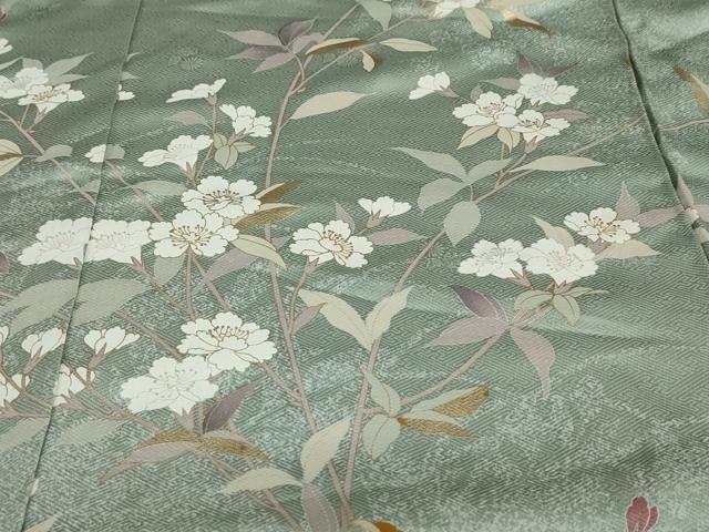 平和屋着物●訪問着　枝花文　金彩　仮絵羽　正絹　逸品　未使用　DAAV4970ud