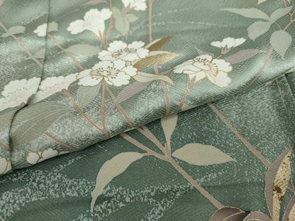 平和屋着物●訪問着　枝花文　金彩　仮絵羽　正絹　逸品　未使用　DAAV4970ud
