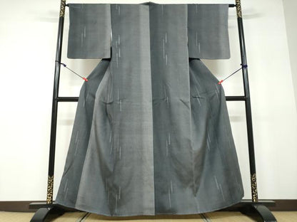 平和屋着物●上質な紬 100亀甲 抽象文様 正絹 逸品 未使用 DAAV4973ud