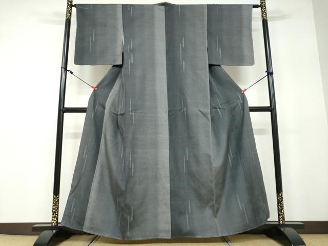 平和屋着物●上質な紬 100亀甲 抽象文様 正絹 逸品 未使用 DAAV4973ud