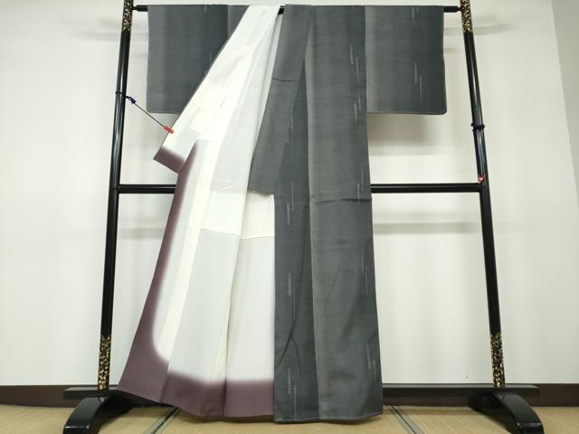 平和屋着物●上質な紬 100亀甲 抽象文様 正絹 逸品 未使用 DAAV4973ud
