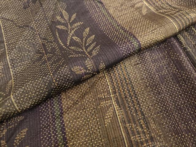 平和屋着物●上質な紬 枝葉間道 正絹 逸品 DAAV4979ud