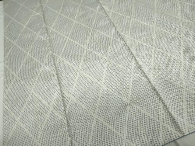 平和屋着物●本場大島紬　白大島　100亀甲　菱文　正絹　逸品　DAAV4998ud