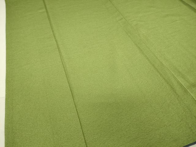 平和屋着物▽上質な色無地 単衣 柳染色 正絹 逸品 DAAV5016az