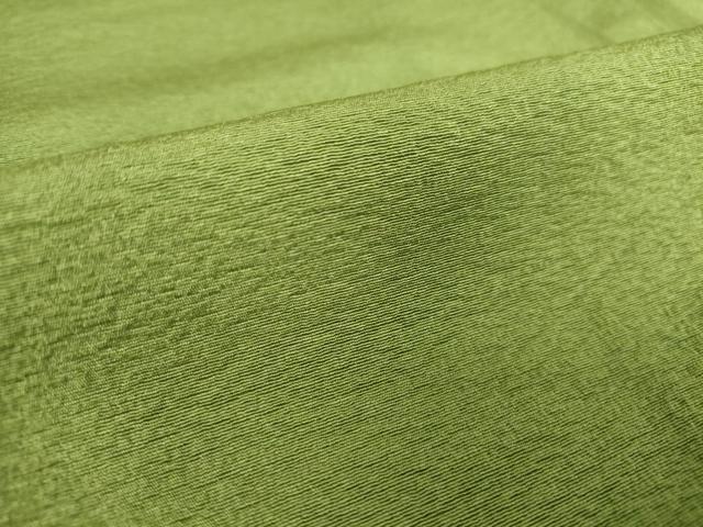 平和屋着物▽上質な色無地 単衣 柳染色 正絹 逸品 DAAV5016az