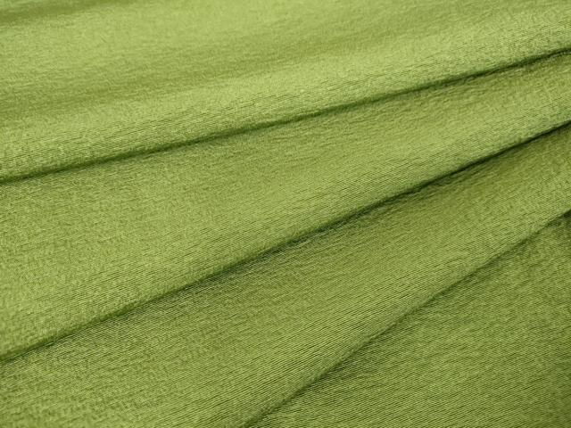 平和屋着物▽上質な色無地 単衣 柳染色 正絹 逸品 DAAV5016az