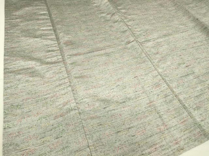 平和屋着物▽上質な紬 単衣 笹文 正絹 逸品 DAAV5022az