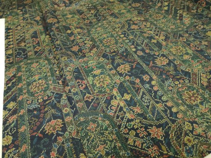 平和屋着物▽上質な紬 単衣 幾何学花文 正絹 逸品 DAAV5030az