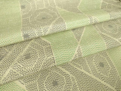 平和屋着物▽上質な紬 単衣 幾何学文 正絹 逸品 DAAV5037az