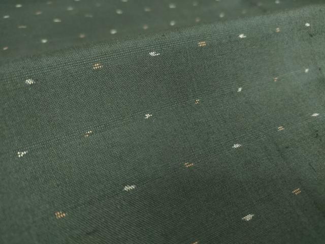 平和屋着物▽東郷織物謹製 本場大島紬 単衣 絣文 黒地 正絹 逸品 DAAV5040az