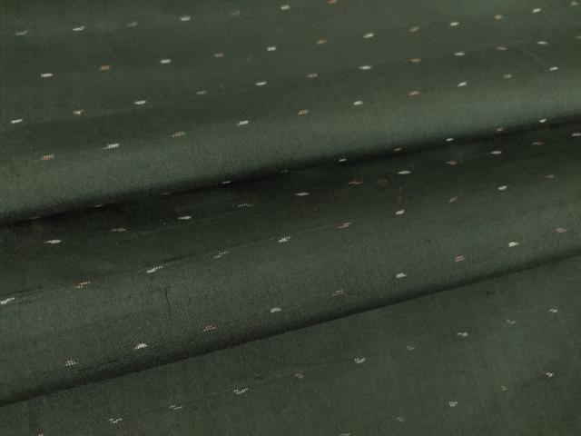 平和屋着物▽東郷織物謹製 本場大島紬 単衣 絣文 黒地 正絹 逸品 DAAV5040az